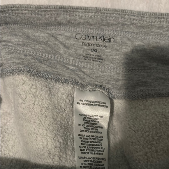 Calvin Klein Performance Gray Joggers - Picture 2 of 3